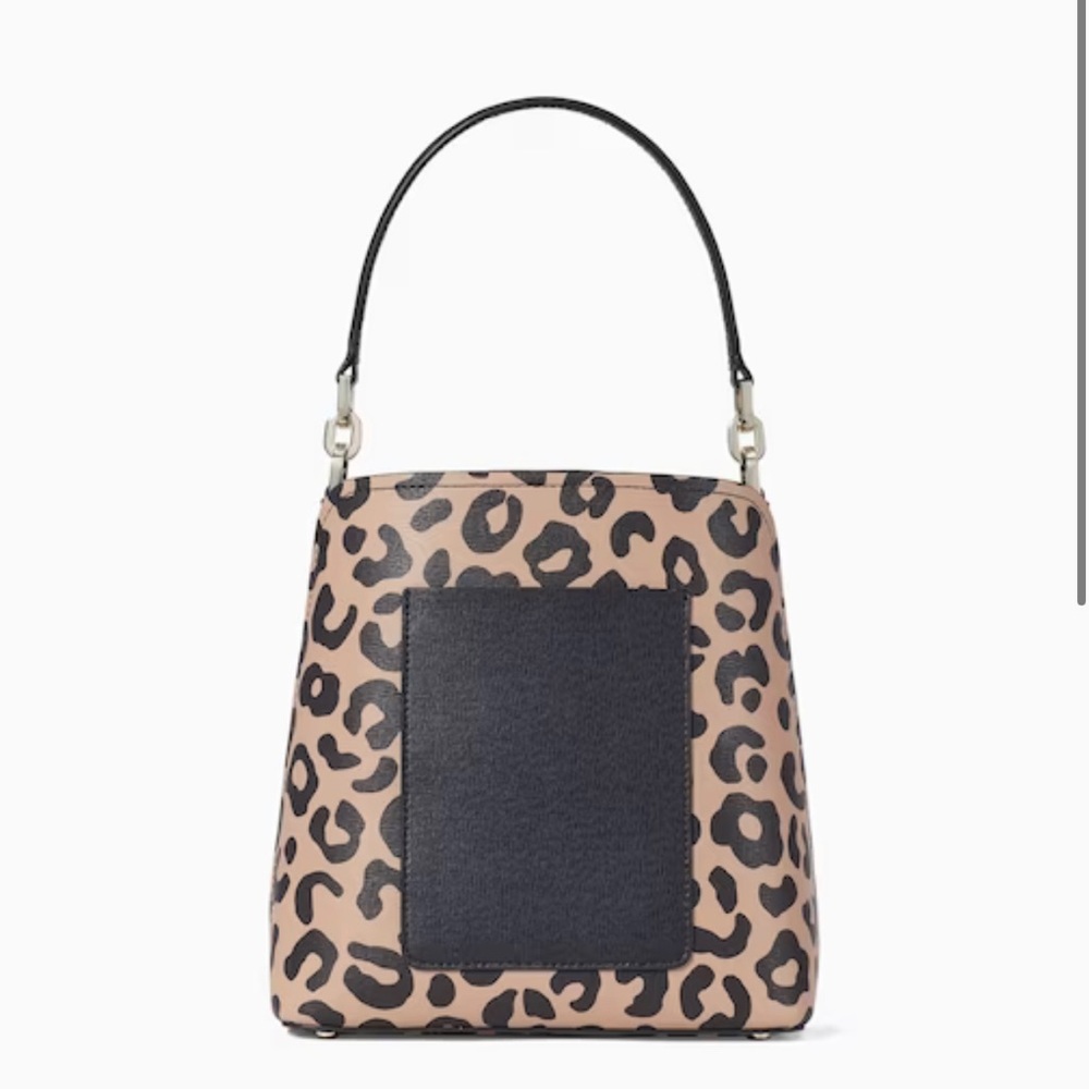 NWT Kate Spade Darcy Crossbody / Small Bucket Bag, Leopard - Picture 4 of 5